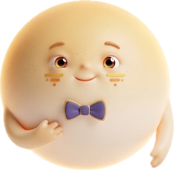 The service orb in a bow tie, helpful and cheerful.